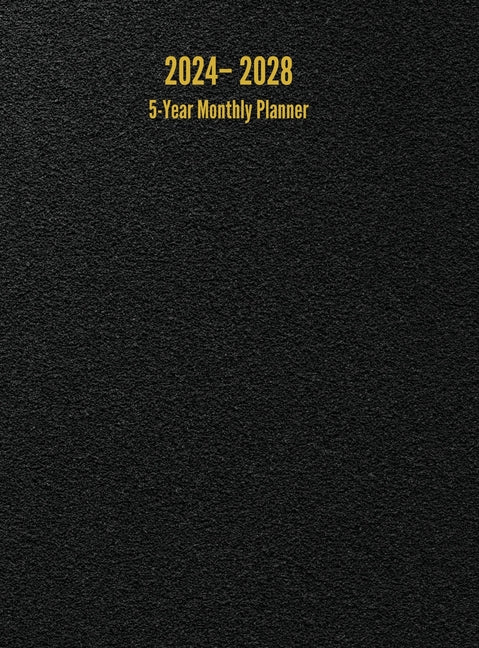 2024 - 2028 5-Year Monthly Planner: 60-Month Calendar (Black) - Large - Ingram