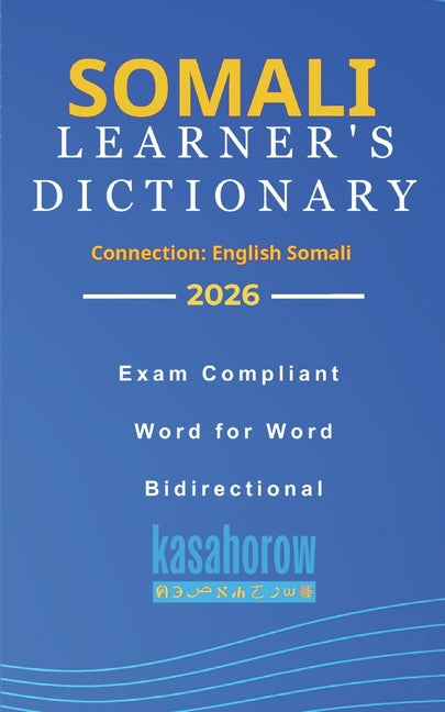 Somali Learner's Dictionary: Somali-English, English-Somali - Ingram