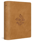 ESV Single Column Journaling Bible, Large Print (Trutone, Nubuck Caramel, Wildflower Design) - Ingram