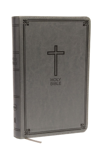 NKJV, Deluxe Gift Bible, Imitation Leather, Gray, Red Letter Edition - Ingram
