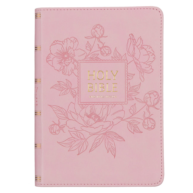 KJV Bible Compact Large Print (Faux Leather, Pink) - Ingram