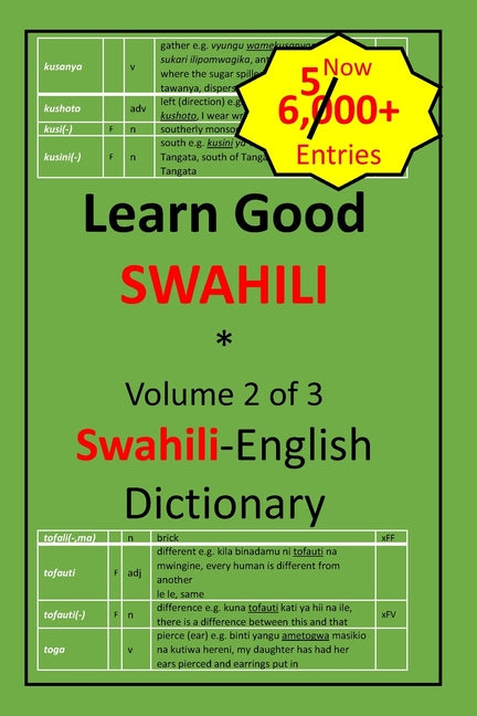 Learn Good Swahili: Volume 2 of 3: Swahili-English Dictionary with built-in mini-Thesaurus - Ingram