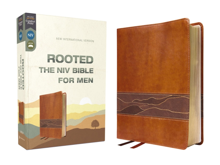Rooted: The NIV Bible for Men, Leathersoft, Brown, Comfort Print: Shaping Men for Faithful Living in Today's World - Ingram