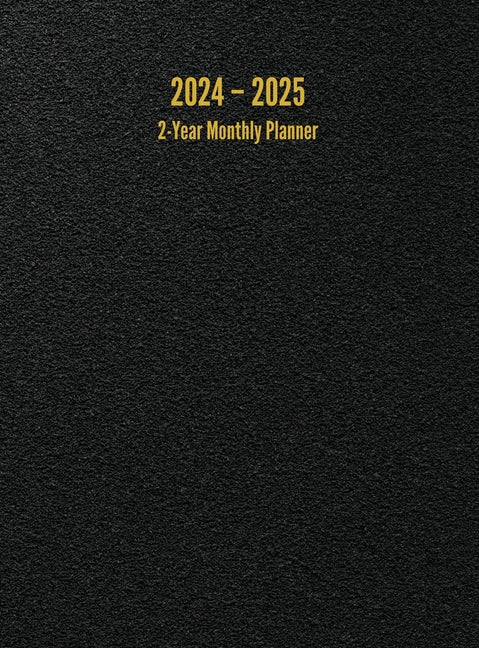 2024 - 2025 2-Year Monthly Planner: 24-Month Calendar (Black) - Large - Ingram