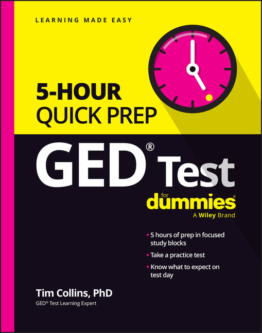 GED Test 5-Hour Quick Prep for Dummies - Ingram