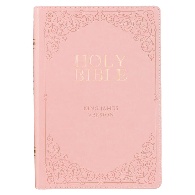 KJV Bible Giant Print Full-Size Faux Leather, Pink) - Ingram