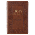 KJV Bible Deluxe Gift (Faux Leather, Medium Brown) - Ingram