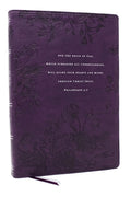 Peace of God Bible: Discover and Experience God's Shalom Throughout the Bible (Nkjv, Purple Leathersoft, Red Letter, Comfort Print) - Ingram