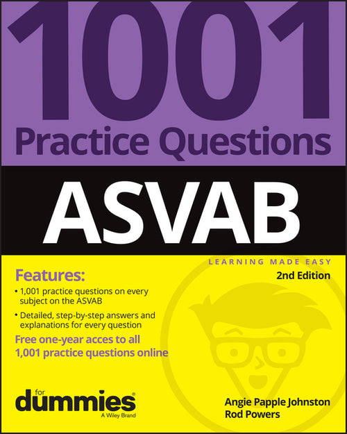 Asvab: 1001 Practice Questions for Dummies (+ Online Practice) - Ingram