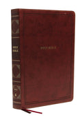 Nkjv, Reference Bible, Super Giant Print, Leathersoft, Brown, Red Letter Edition, Comfort Print: Holy Bible, New King James Version - Ingram