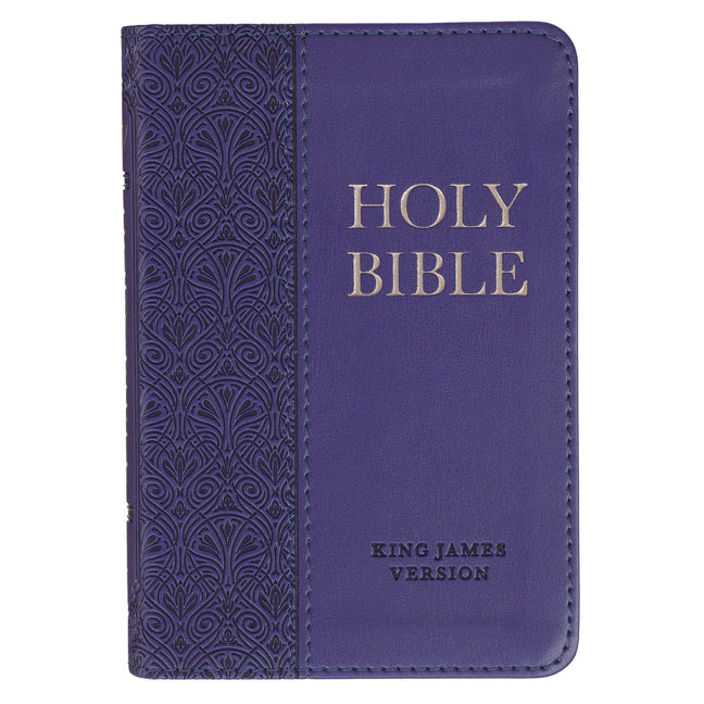 KJV Bible Mini Pocket Faux Leather, Purple) - Ingram