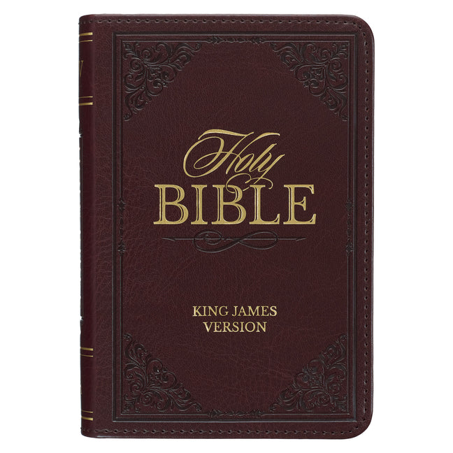 KJV Bible Mini Pocket (Faux Leather, Burgundy) - Ingram