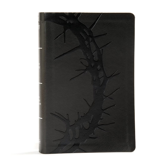 KJV Large Print Personal Size Reference Bible, Charcoal Leathertouch - Ingram