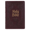 KJV Bible Giant Print Full-Size (Faux Leather, Dark Brown) - Ingram