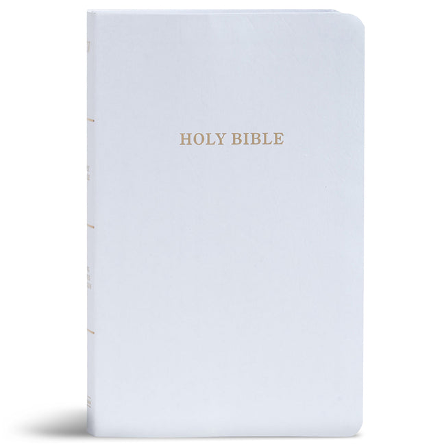 KJV Gift and Award Bible, White Imitation Leather - Ingram