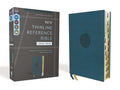 Niv, Thinline Reference Bible (Deep Study at a Portable Size), Large Print, Leathersoft, Teal, Red Letter, Thumb Indexed, Comfort Print - Ingram