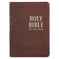 KJV Bible Compact Large Print (Faux Leather, Medium Brown) - Ingram