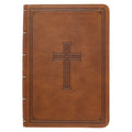 KJV Compact Large Print Lux-Leather Tan - Ingram