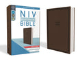 NIV, Value Thinline Bible, Large Print, Imitation Leather, Brown (Special) - Ingram