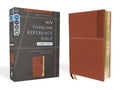 Niv, Thinline Reference Bible (Deep Study at a Portable Size), Large Print, Leathersoft, Brown, Red Letter, Comfort Print - Ingram