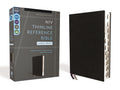 Niv, Thinline Reference Bible (Deep Study at a Portable Size), Large Print, Bonded Leather, Black, Red Letter, Thumb Indexed, Comfort Print - Ingram