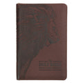 KJV Bible Deluxe Gift (Faux Leather, Brown Lion W/Zipper) - Ingram